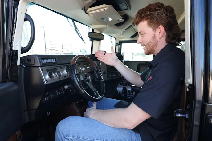 Interior of a Hummer H1 Alpha