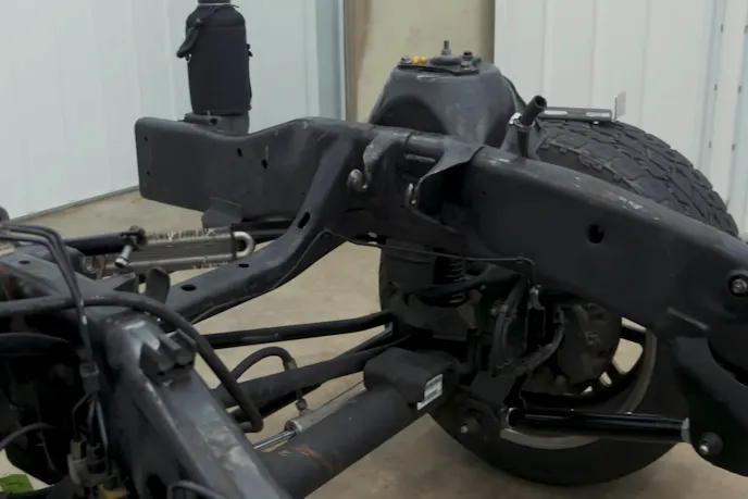 Suspension of a 1,200 HP+ Truck Engine