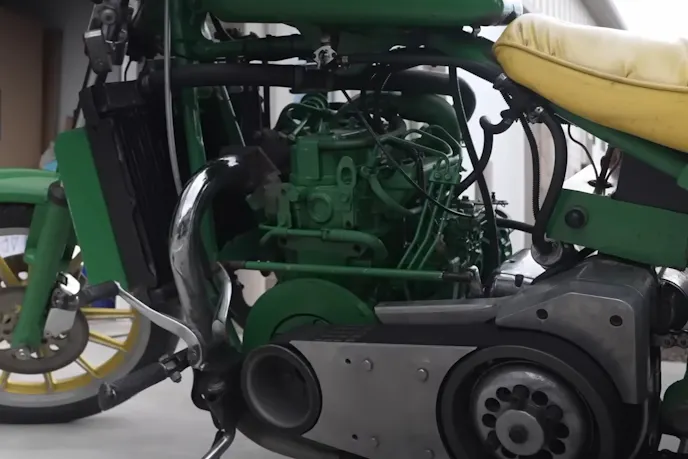 Custom Turbo Diesel John Deere Motorcycle (3)